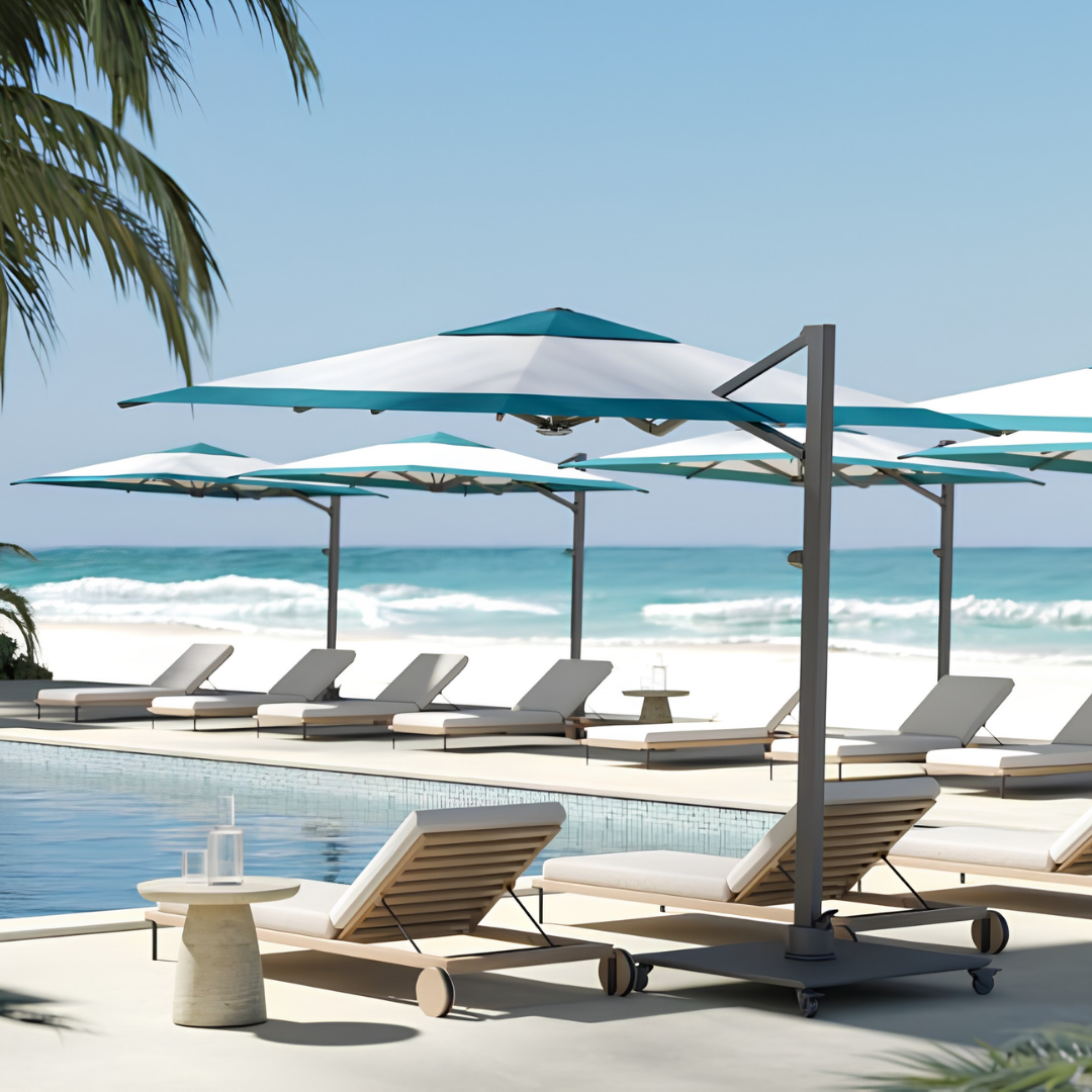 V1 Aluminum Telescoping Cantilever Umbrella