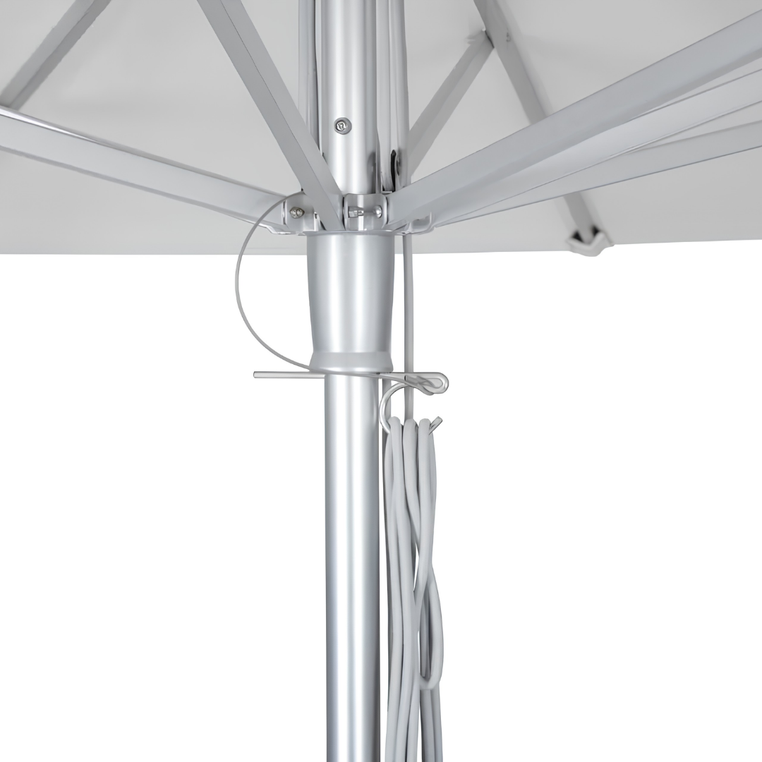 Valencia Aluminum Market Pulley Umbrella